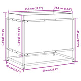 ZNTS Garden Planter 60x40x50 cm Solid Wood Pine 847023