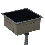 Handmade Kitchen Sink Black Stainless Steel 145083