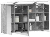 Bathroom Mirror Cabinet Grey Sonoma 73.5 x 16 x 62.5 cm 889180