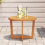 ZNTS Garden Side Table Round Ø55x40 cm Solid Wood Acacia 4108131