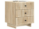 Bedside Cabinet Sonoma Oak 43 x 41 x 66.5 cm Engineered Wood 893867