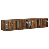 TV Wall Cabinet 2 pcs Smoked Oak 78.5 x 31 x 29.5 cm 892220