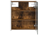 Bathroom Mirror Cabinet Smoked Oak 33 x 11.5 x 50 cm 889219