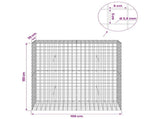 Gabion with 3.5 mm Wire and 5x5 cm Mesh 100x30x100 cm 3462236