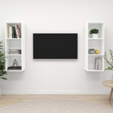 Wall-mounted TV Cabinets 2 pcs White Engineered Wood 3079853