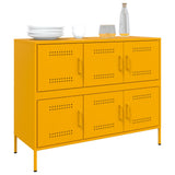 Sideboard Mustard Yellow 100.5x39x79 cm Steel 843099