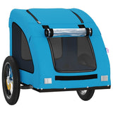 Pet Bike Trailer Blue Oxford Fabric and Iron 93953