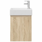 Bathroom Vanity Unit with Tap Sonoma Oak 45.5 x 22.5 x 84 cm 889453