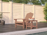 Garden Chair Brown HDPE , Steel Standard 3095702