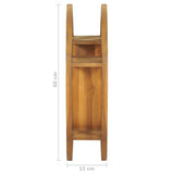 ZNTS Yin Yang Wall Shelf 60x15x60 cm Solid Teak Wood 320770