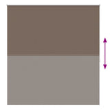 Roller Blind Blackout 140 x 175 cm Marine 240134