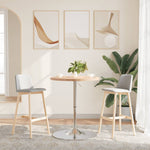 ZNTS Bar Table Ø60x90.5 cm Solid Wood Beech 3270629