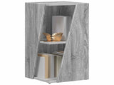 Side Shelf Grey Sonoma 33 x 32 x 70.5 cm Engineered Wood 892413