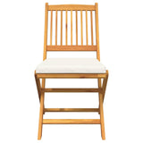 Folding Chair 8 pcs White 49 x 57.5 x 92cm Solid Acacia wood 3329131