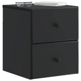 Wall-Mounted Bedside Cabinet 2 pcs Black 34.5 x 33 x 40 cm 899148