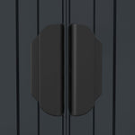 Garden Shed Anthracite 192x108x223 cm Galvanised Steel 319271
