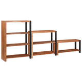 Bookshelf 3 pcs Brown 80 x 30 x 110 cm Solid Acacia Wood 3321523