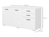 Sideboard, Modern Storage Cabinet with 2 Drawers, 3 Doors and Adjustable Shelves, Kitchen Cabinet T3398P330502