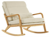 100*65*101cm High Back Belt Waist Pillow Log Color Solid Wood Armrest Backrest Seat Frame Iron Frame 98571853