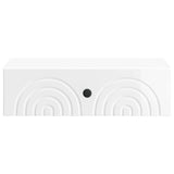 Wall-Mounted Side Table High Gloss White 59 x 34.5 x 17 cm 898149