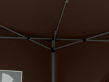 3 x 3 m Pop Up Gazebo, Wedding Party Canopy Tent Marquee with Carry Bag and Windows, Coffee T3398P314131
