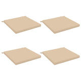 4-Piece Seat Cushions SOEST 4 pcs 100% Polyester Cream 944840