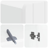 Toilet Cabinet ZWOLLE White 66 x 25.5 x 190 cm Engineered Wood 896475