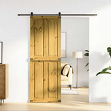 Barn Door CORONA 70x210 cm Solid Wood Pine 4103415