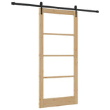 Sliding Door Manual ORKDAL Brown 93 x 202 cm Wood and metal 3332483