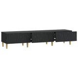 TV Cabinet 147 x 34.5 x 30 cm Black Engineered Wood 895166
