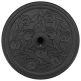 Parasol Base Art Deco Black 45 x 39.5 cm Iron 42002564