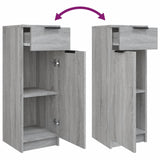 5 Piece Bathroom Cabinet Set Grey Sonoma Engineered Wood 3115858