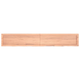 ZNTS Wall Shelf Light Brown 180x30x cm Treated Solid Wood Oak 363716