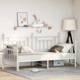 Daybed Frame White 90 x 200 cm Steel 42002680