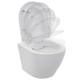 Wall Hung Rimless Toilet Ceramic White 145237