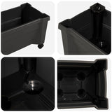 Calypso Planter with Wheels Anthracite 79 x 35 x 33 cm PP 42041721
