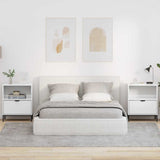 Bedside Cabinet 2 pcs High gloss white 49 x 36 x 61 cm 883483