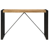 Dining Table 120x55x76 cm Solid Rough Wood Mango 4005811
