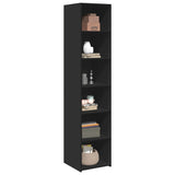 Highboard Black 40x41x185 cm Engineered Wood 3281667