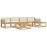 Outdoor Sofa Set 6 pcs White 79 x 79 x 37 cm Solid Acacia Wood 3386333