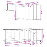 Kitchen Unit LYON 8 pcs Sonoma Oak Engineered Wood 3438517