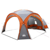 Side Tent with Roof Grey and Orange 410 x 410 x 250 cm 42028683