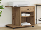 Printer Stand Artisian Oak 60 x 40 x 68.5 cm Engineered Wood 8004430