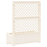 Big Planter with Trellis White 99.5 x 43 x 133.5 cm PP 42041722