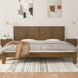 Wall Headboard Honey Brown 206x3x63 cm Solid Wood Pine 824721