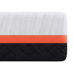 Mattress White and Grey 100 x 200 cm Memory Foam 4106303