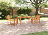 Garden Dining Set 3 pcs Brown Solid Acacia Wood 3375675