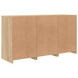 Sideboard with LED Lights Sonoma Oak 123x37x67 cm 3209060