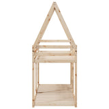 Bunk Bed without Mattress 75x190 cm Small Single Solid Wood Pine 3282089