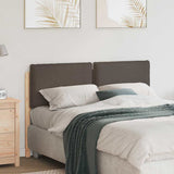 Upholstered Headboard Natural and Taupe 120 cm Solid Pine Wood 880026